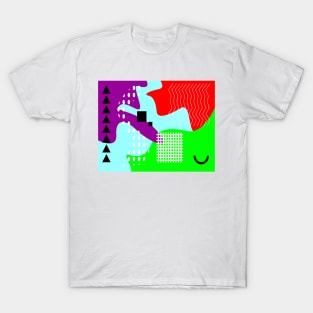 Abstract background memphis style T-Shirt